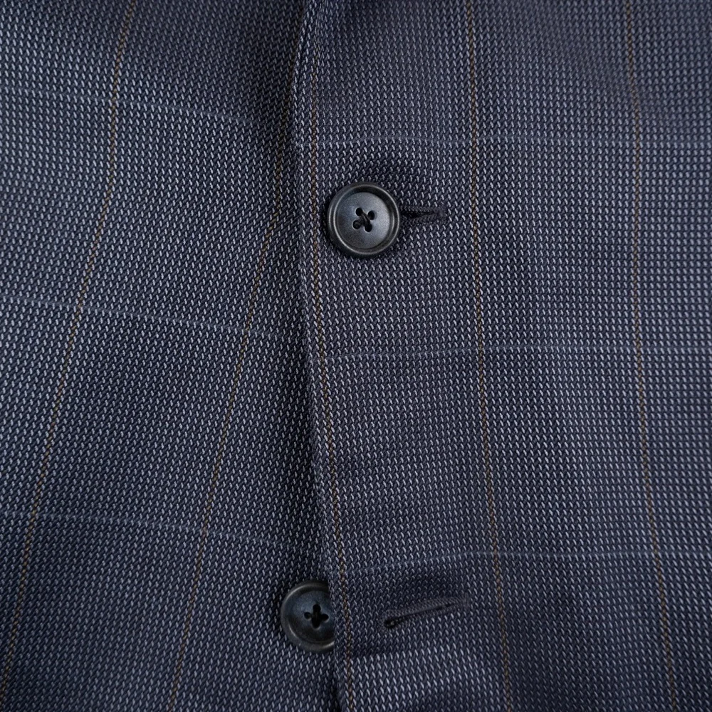 CORNELIANI blue Virgin Wool Silk blend blazer size US 46R / 56R Italy